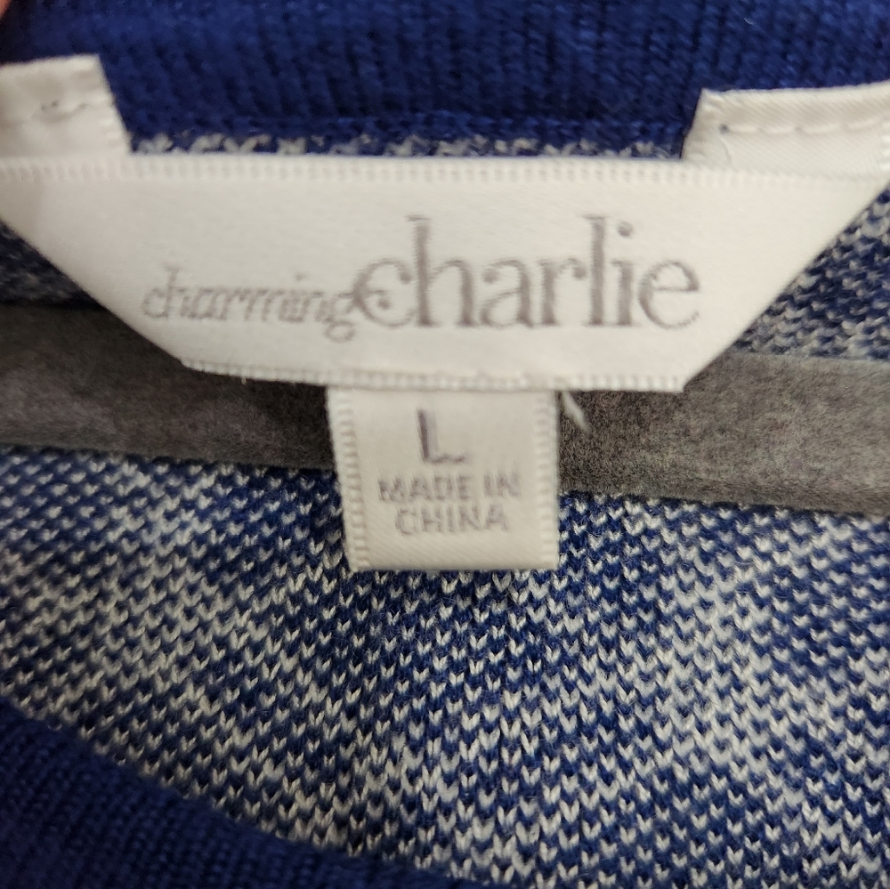 Charming Charlie's Sweater Dress Navy - Picture 2 of 2